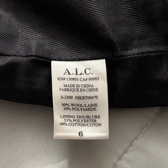 NEW A.L.C. christian skirt nave in navy - Picture 7 of 7